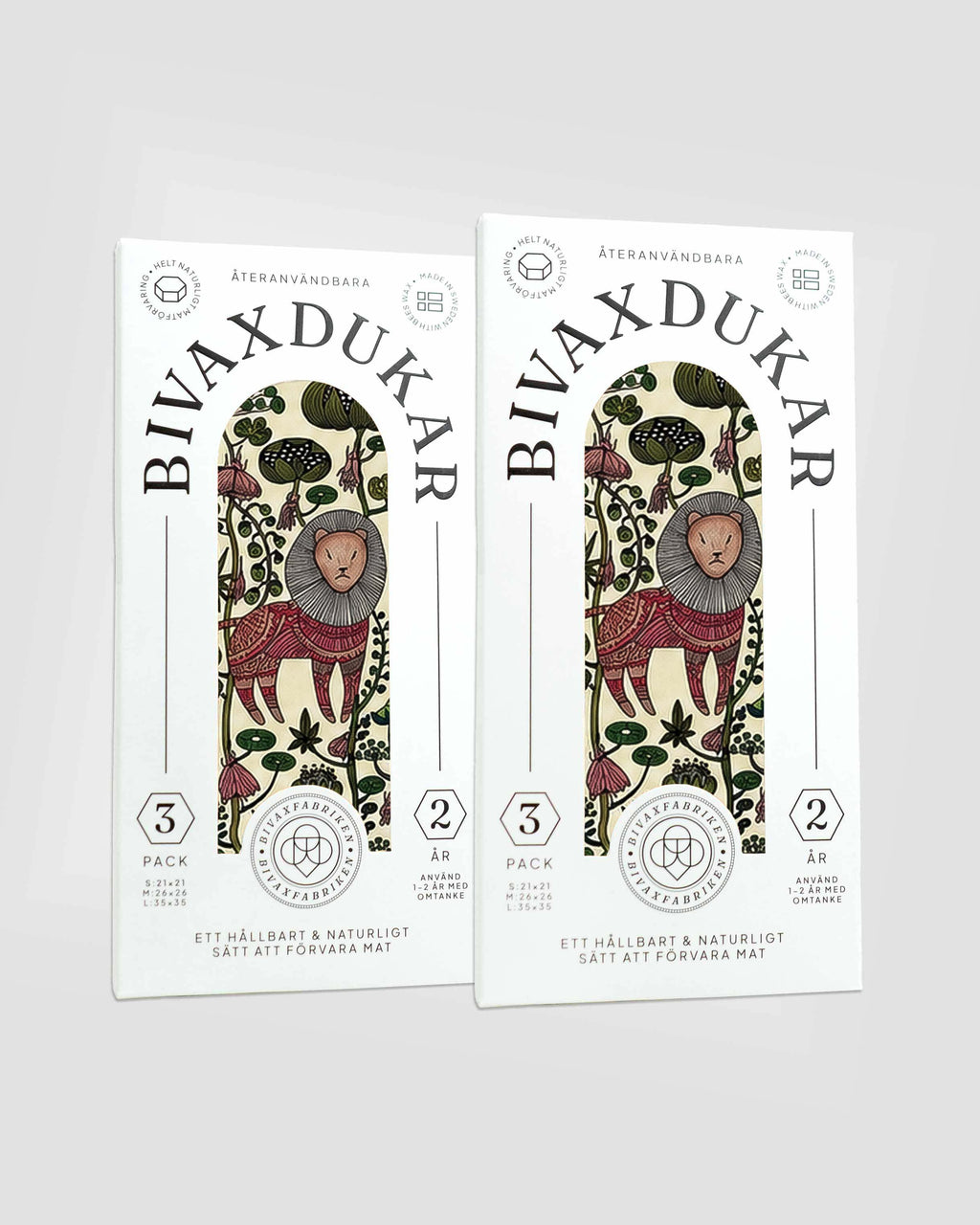 3-pack Bivaxdukar – Lejon