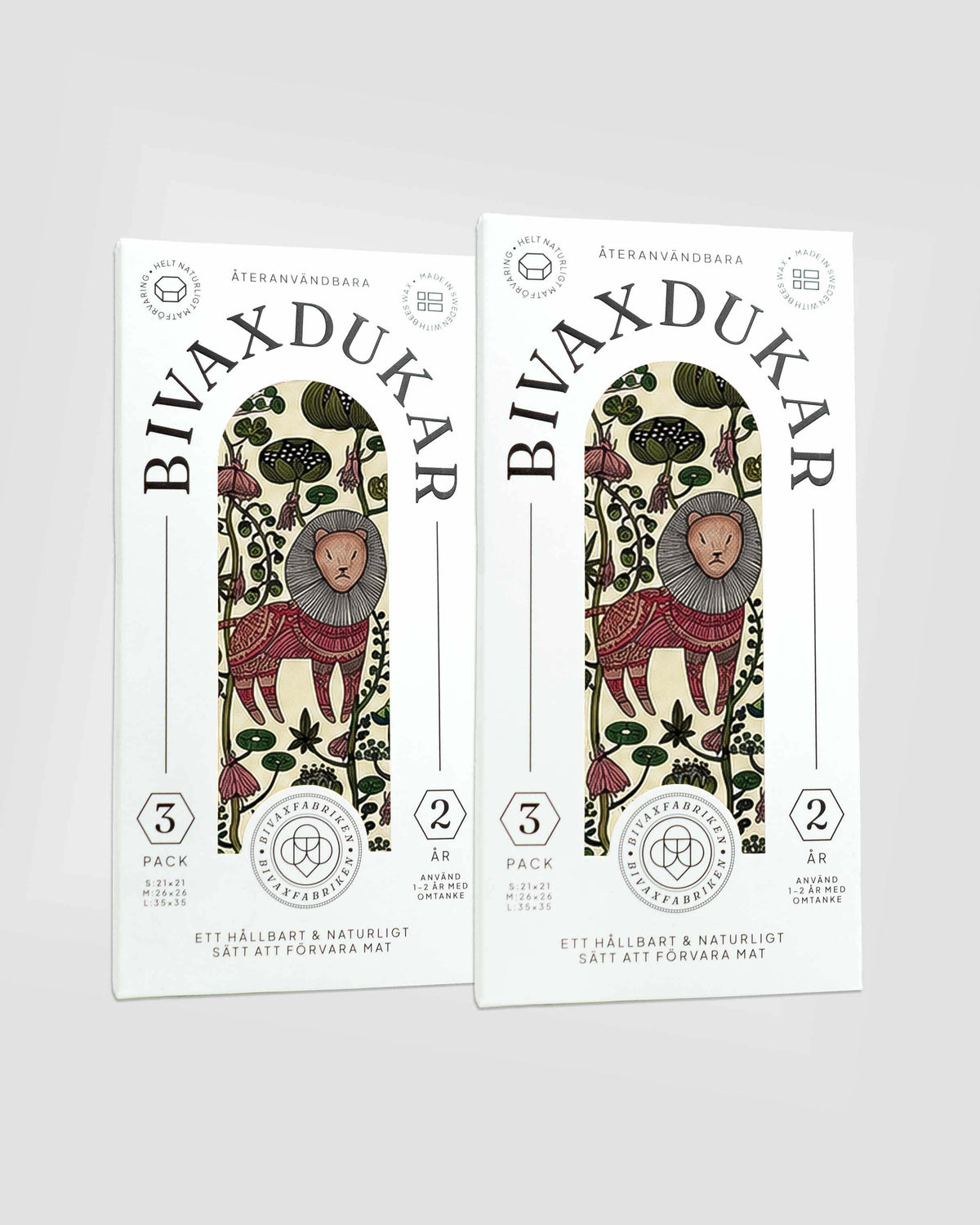 3-pack Bivaxdukar – Lejon