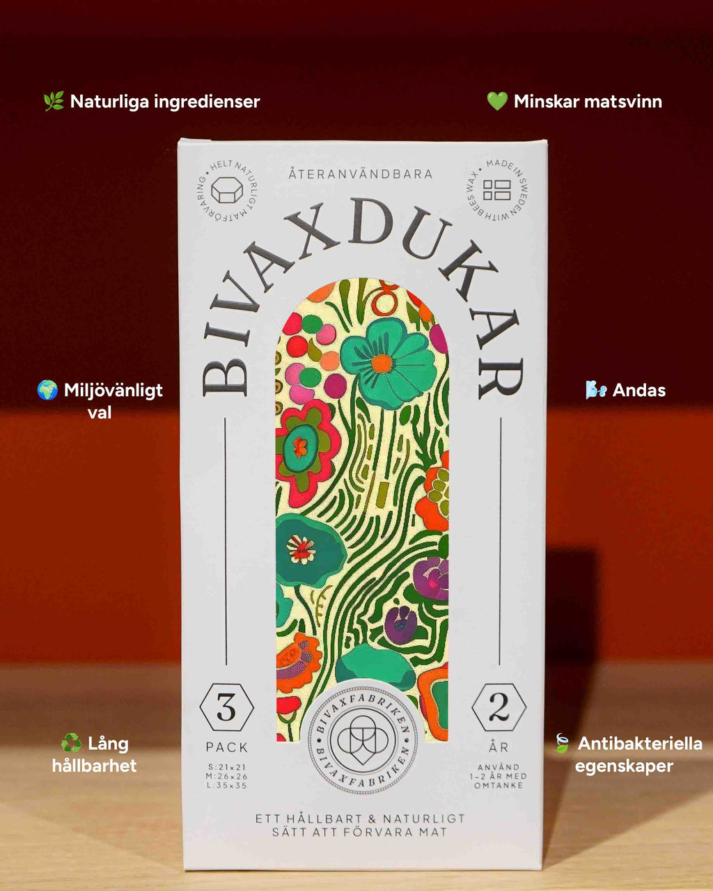 NYHET! 3-pack Bivaxdukar – Flora