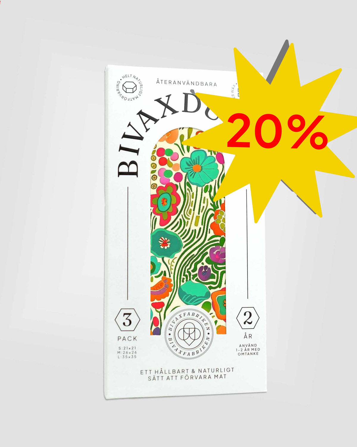 NYHET! 3-pack Bivaxdukar – Flora