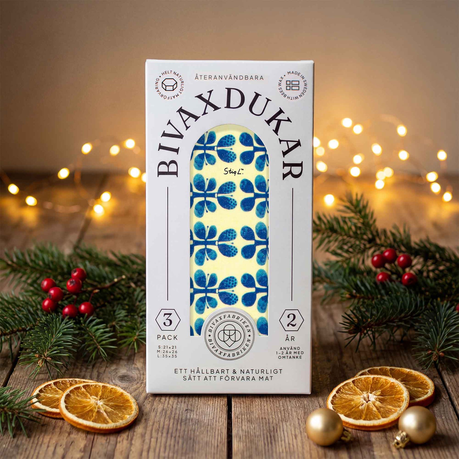 3-pack Bivaxdukar – Blues (Stig Lindberg)