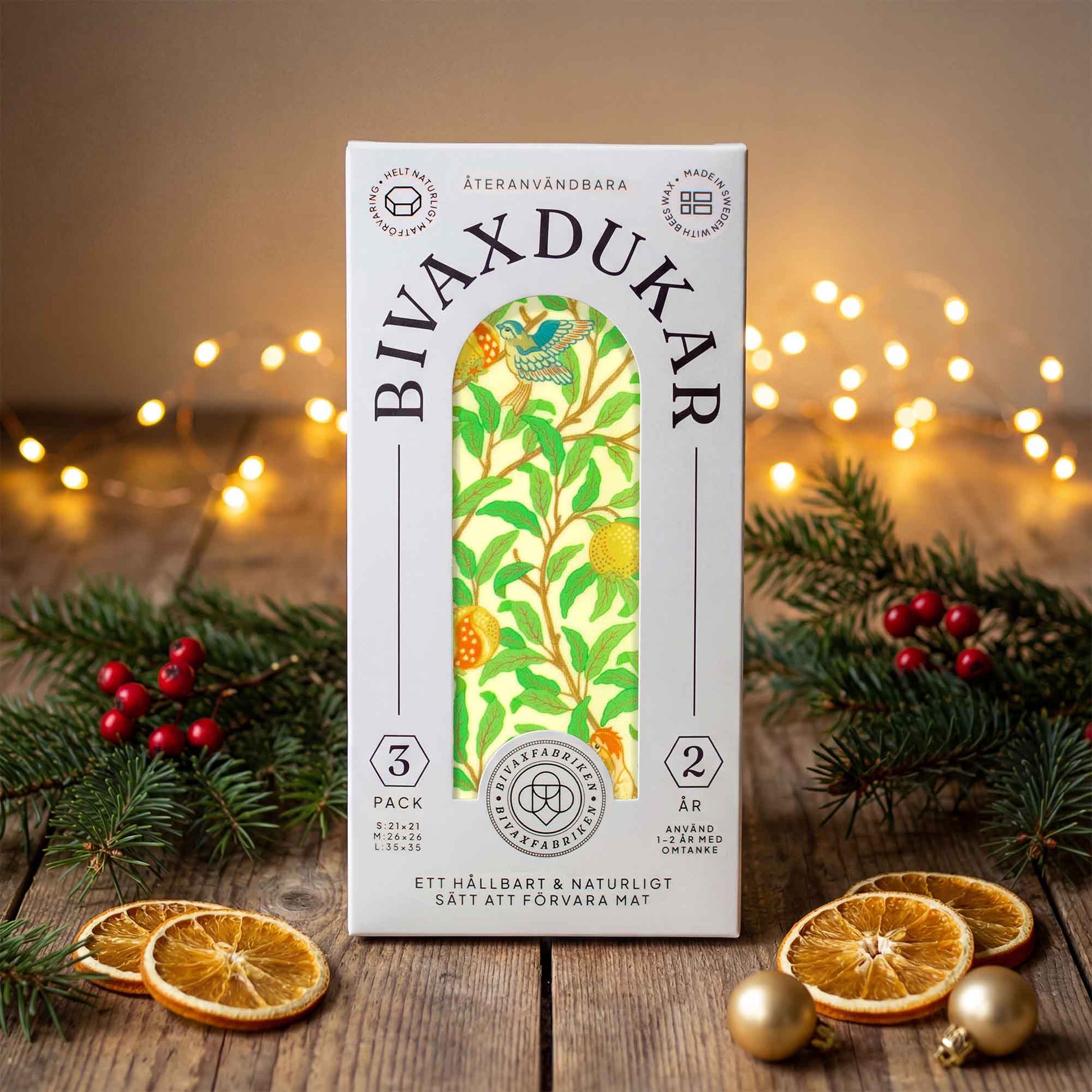 3-pack Bivaxdukar - Kvittra