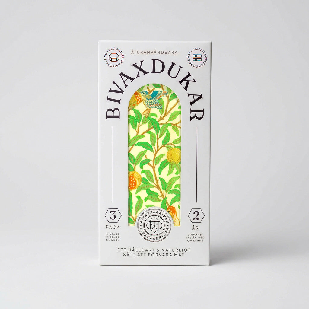 3-pack Bivaxdukar - Kvittra